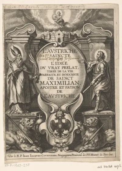 Titelpagina van: J.J. Courvoisier, L'Autriche Saincte