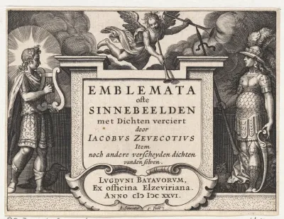 Titelpagina van J. van Zevecote, Emblemata ofte Sinnebeelden, 1626