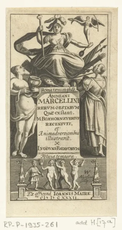 Titelpagina van Rerum Gestarum van Ammianus Marcellinus