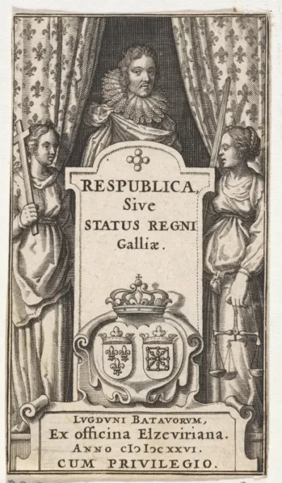 Titelpagina van Respublica, sive Status regni Galliæ, 1626