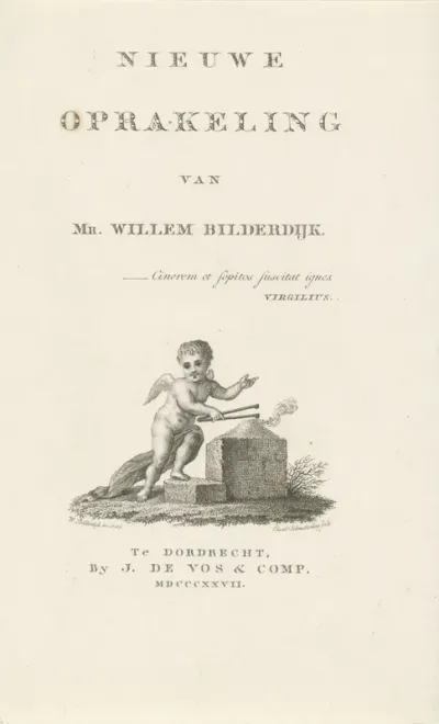 Titelpagina van Willem Bilderdijks Nieuwe Oprakeling, 1827
