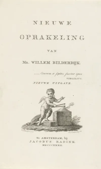 Titelpagina van Willem Bilderdijks Nieuwe Oprakeling, 1832
