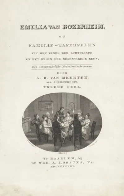 Titelpagina voor: A.B. van Meerten, Emilia van Rozenheim tweede deel, 1828