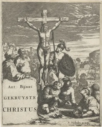 Titelpagina voor: A. Bynaeus, Gekruiste Christus, 1683