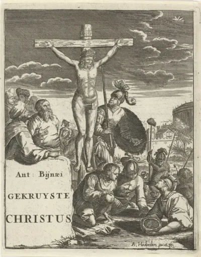 Titelpagina voor: A. Bynaeus, Gekruiste Christus, 1711