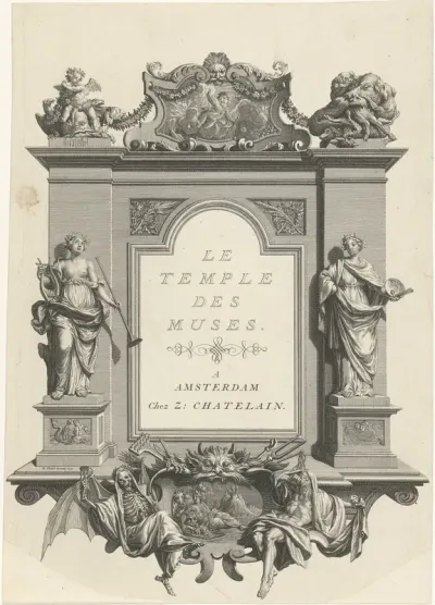 Titelpagina voor: A. de La Barre de Beaumarchais, Le temple des muses, 1733