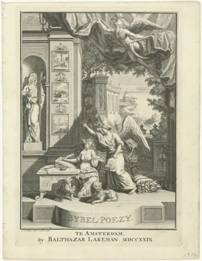 Titelpagina voor: A. Heems, Bybel Poezy, 1729