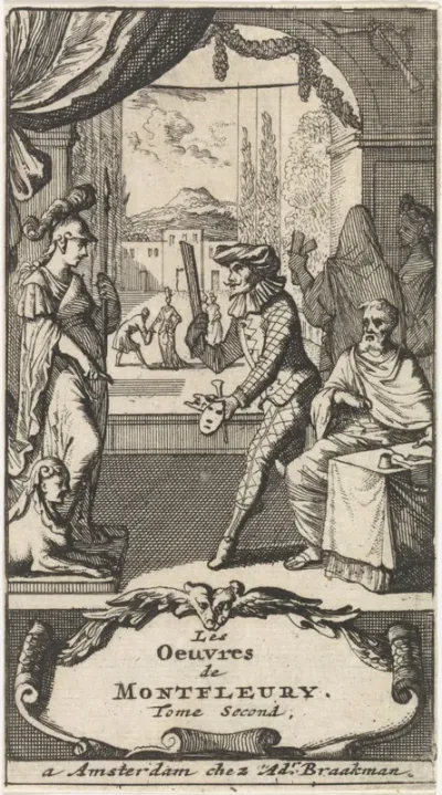 Titelpagina voor: A.J. Montfleury, Les oeuvres dl. II, 1698