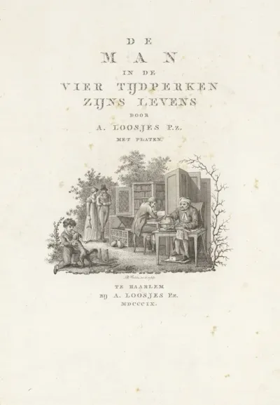 Titelpagina voor: A. Loosjes, 'De man in de vier tijdperken zijns levens', 1809