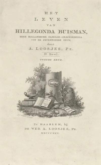 Titelpagina voor: A. Loosjes, Het leven van Hillegonda Buisman, 1825