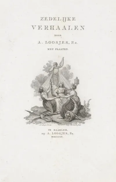 Titelpagina voor: A. Loosjes,' Zedelijke Verhaalen', 1815