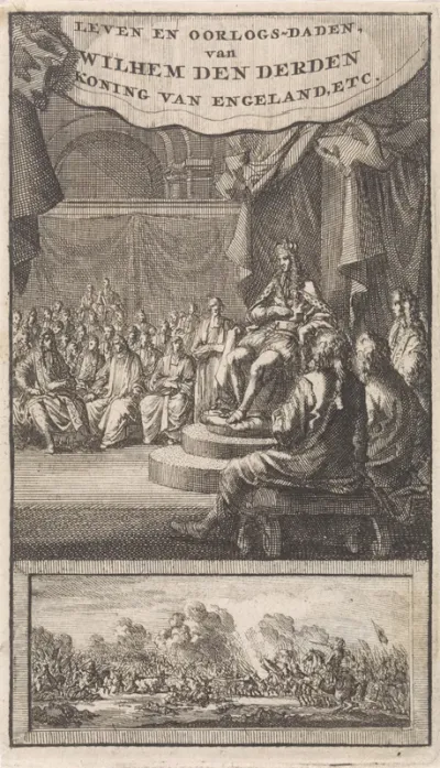 Titelpagina voor: A. Montanus, Het leven, bedryf, en oorlogs-daaden van Wilhem den Derden 1703