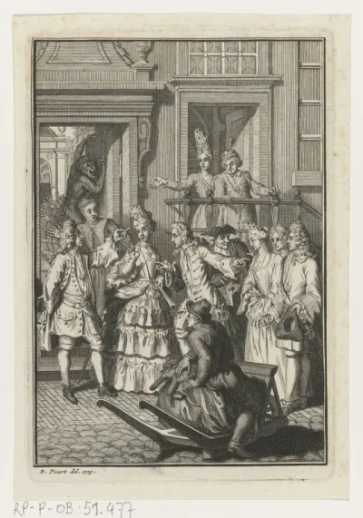 Titelpagina voor: A. Pels, De verwaande Hollandsche Franschman, 1717