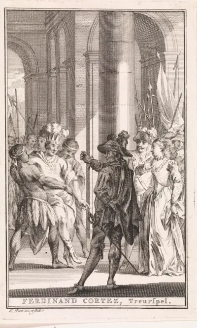 Titelpagina voor: A. Piron, Ferdinand Cortez, overwinnaar van Mexico, 1764