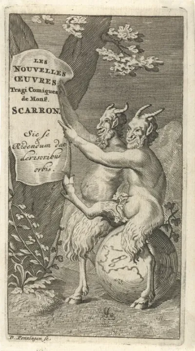 Titelpagina voor: A. Scarron, Les nouvelles Oeuvres Tragicomiques, 1668