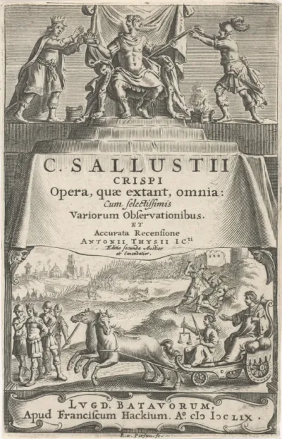 Titelpagina voor: A. Thysius jr., Opera, quæ extant, omnia, 1659