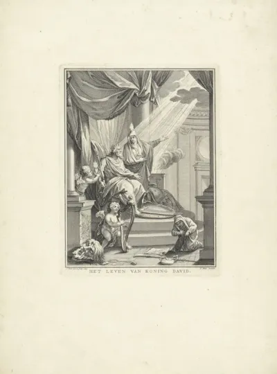Titelpagina voor: A. van Cattenburgh, Het leven van Israëls koning David (...), 1743