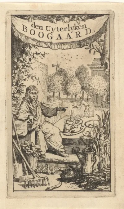 Titelpagina voor: A. van den Abeele, Den Uyterlyken Boogaard, 1730
