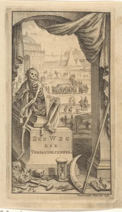 Titelpagina voor: A. van den Abeele, Den weg der vergankelykheyd, 1717