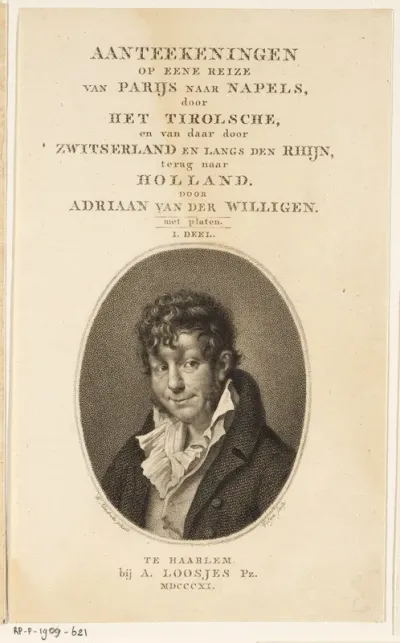 Titelpagina voor: A. van der Willigen, Aanteekeningen Op Eene Reize, 1811