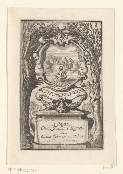Titelpagina voor: Achilles Tatius, Les Amours de Clytophon, 1635