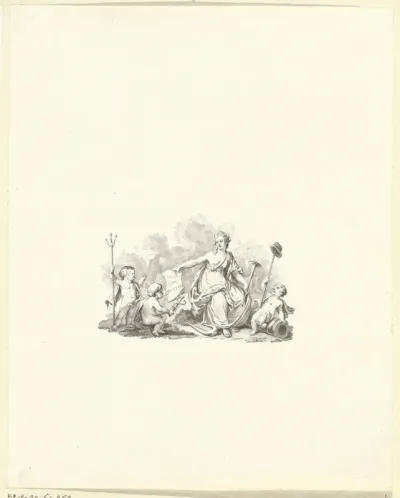 Titelpagina voor: Adriaan Pietersz. Loosjes., 'M.A. De Ruyter, in X Boeken', 1784