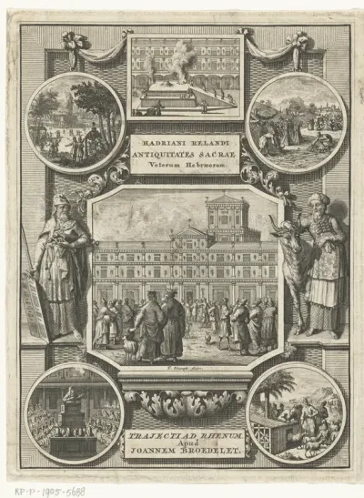 Titelpagina voor: Adriaan Reland, Antiquitates sacrae veterum Hebraeorum, Utrecht 1708
