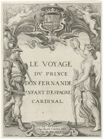 Titelpagina voor: Aedo, Le voyage du prince Don Fernande, 1635