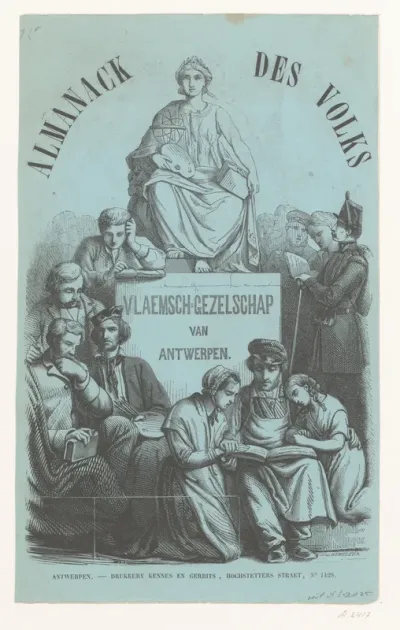 Titelpagina voor: Almanack des volks, 1855
