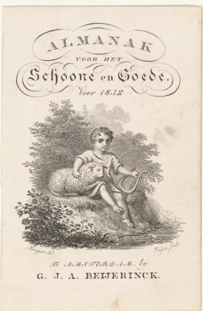 Titelpagina voor: Almanak voor het Schoone en Goede, 1832