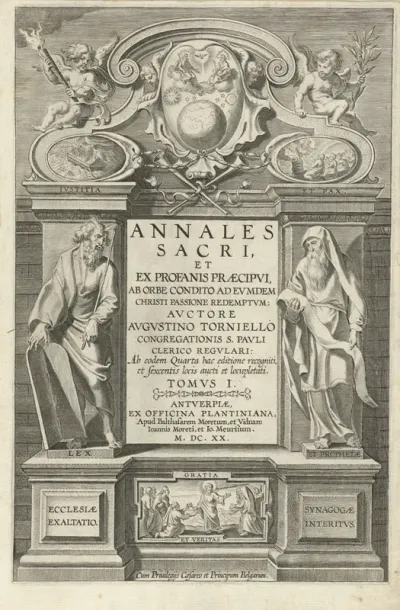 Titelpagina voor Annales Sacri - Eerste boek