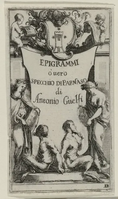 Titelpagina voor: Antonio Guelfi, Epigrammi o vero specchio di Parnaso