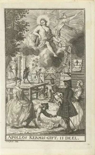 Titelpagina voor: Apollo's kermis-gift, deel 2, 1743