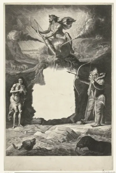 Titelpagina voor: Arctica, deel I in: Joan Blaeu, Geographia, qvæ est Cosmographiæ Blavianæ pars prima, Amsterdam 1665