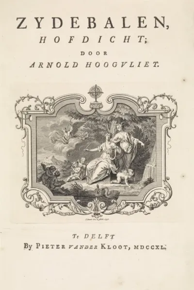 Titelpagina voor: Arnold Hoogvliet, Zydebalen, hofdicht, 1740