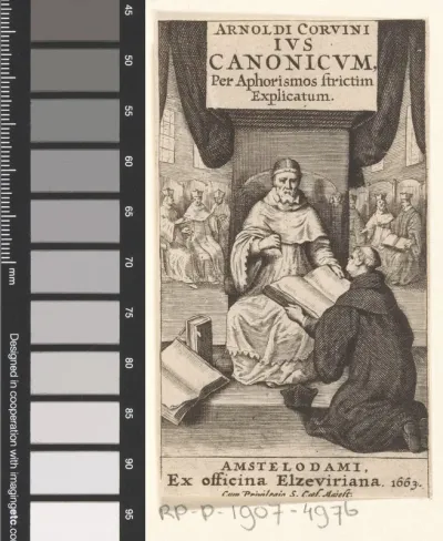 Titelpagina voor: Arnoldus Corvinus, Ius Canonicum, 1663