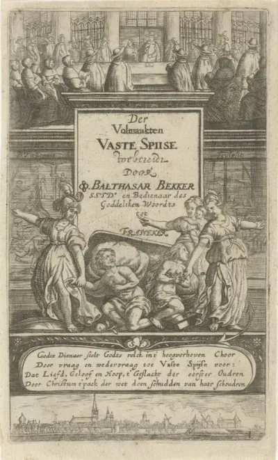 Titelpagina voor: B. Bekker, Der Volmaakten Vaste Spijse, 1670/1674
