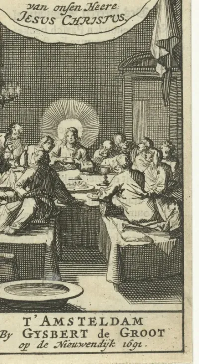 Titelpagina voor: B. Hakvoord. Het heilige avondmaal, van onzen Heer en Zaligmaker Jesus Christus, 1691