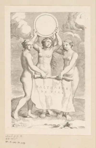 Titelpagina voor: Balthazar de Vias, Charitum libri tres, 1660