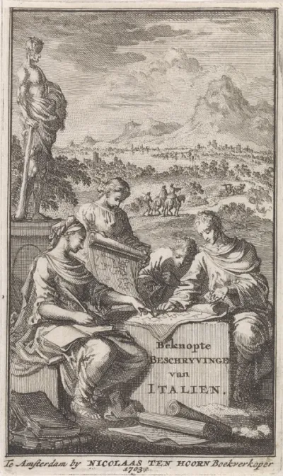 Titelpagina voor: Beknopte beschryving van Italien, 1703