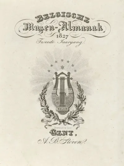 Titelpagina voor: Belgische muzen-almanak, 1827