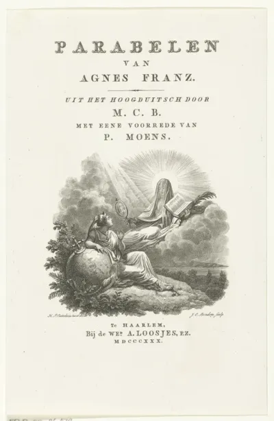 Titelpagina voor: Belinfante, Parabelen van Agnes Franz, 1830