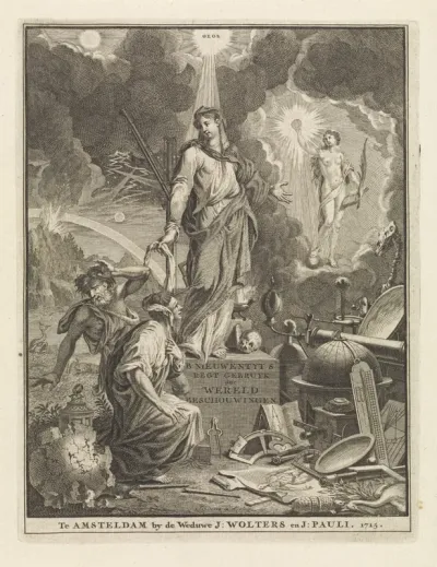Titelpagina voor: Bernard Nieuwentijt, Het regt gebruik der werelt beschouwingen, 1715, 1717, 1720 en 1725