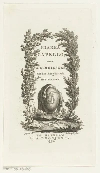 Titelpagina voor: Bianka Capello, Haarlem 1790