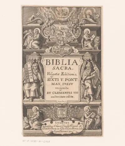 Titelpagina voor: Biblia Sacra, 1631