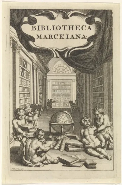 Titelpagina voor: Bibliotheca Marckiana, 1712
