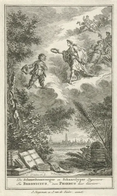 Titelpagina voor: Boeren- en overheids-stryd; en de overige gedichten van P.J. Beronicius