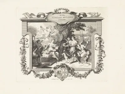 Titelpagina voor: Bruiloftzangen voor den heere Dirk van Lennep, en mejuffrouw Catharina de Neufville, 1716