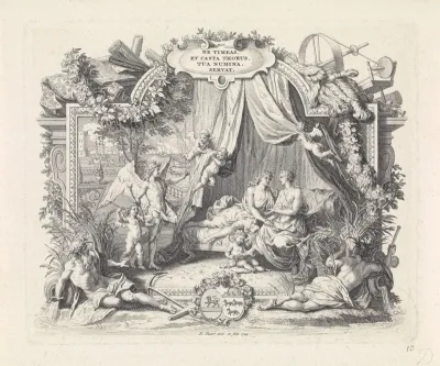Titelpagina voor: Bruiloftzangen voor den heere Jacob van Lennep, Dirksz. en jonkvrouwe Susanna Catharina de Wolff, 1724