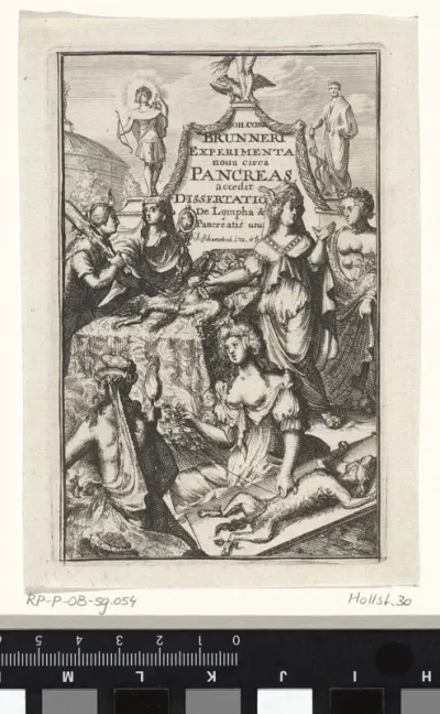 Titelpagina voor Brunner, J.C. Experimenta nova circa pancreas, 1683